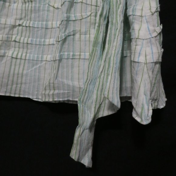 JESIRE size 36, 160/68A, striped lined skirt, side zip and tie - Picture 8 of 16